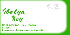 ibolya ney business card